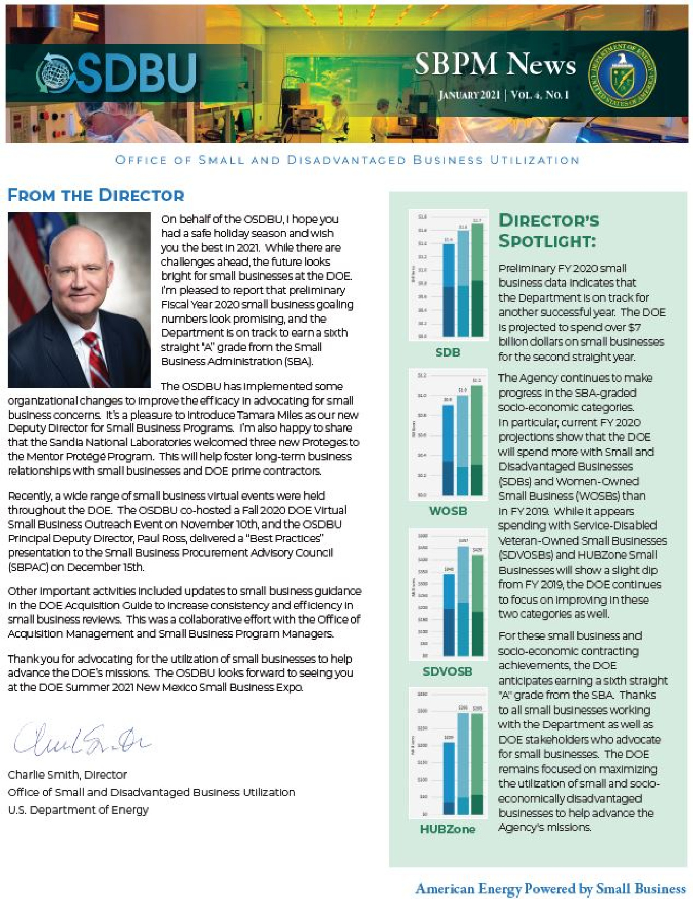 Quarterly Newsletters Department of Energy